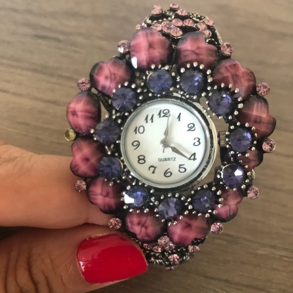 Beaded bracelet watch